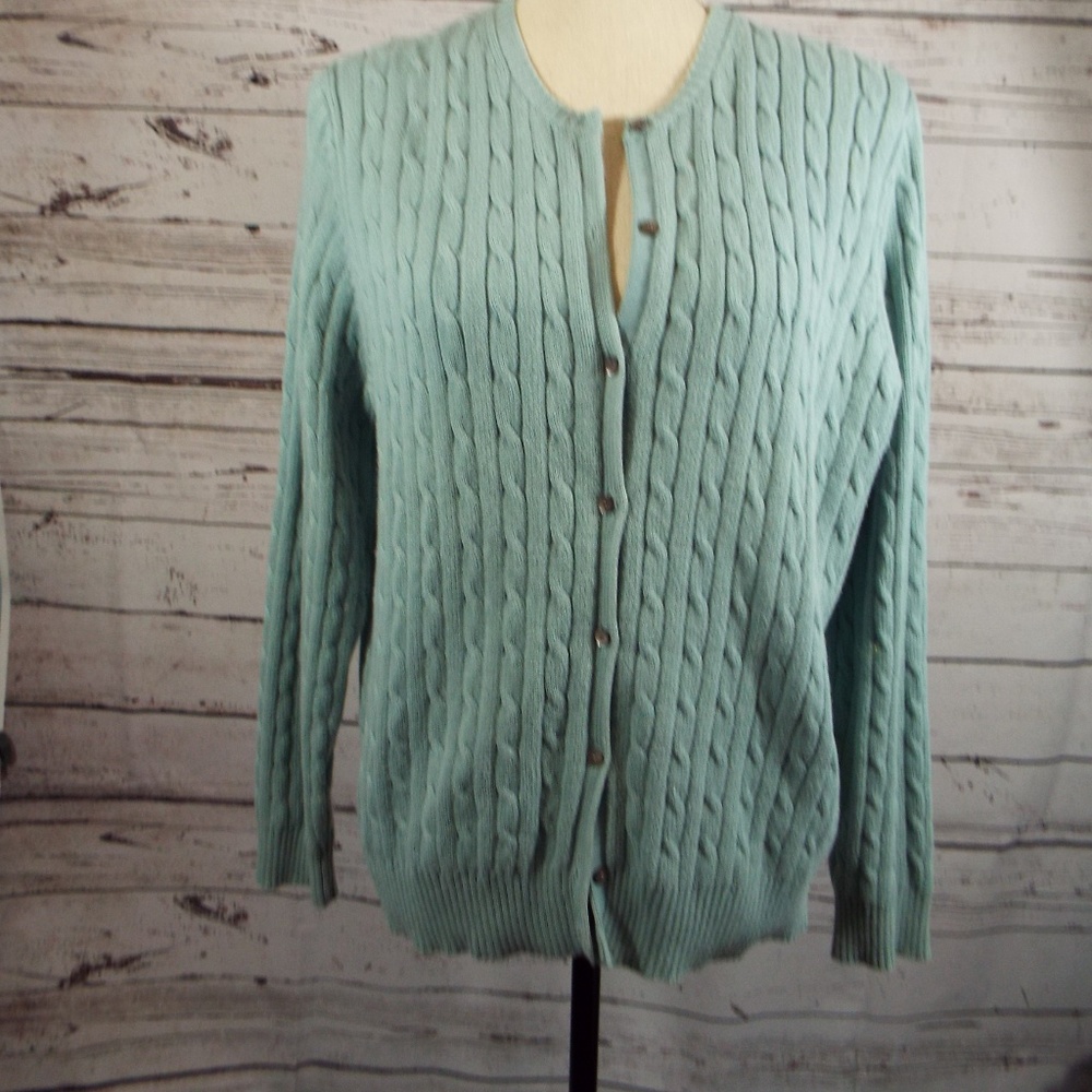 🐶 Eddie Bauer Button Down Cardigan Sweater XL